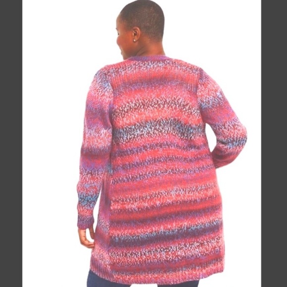 Lane Bryant Multicolor Knit Cardigan 3x - Picture 6 of 7